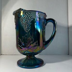 Indiana Glass Co. Carnival Glass Harvest Pitcher